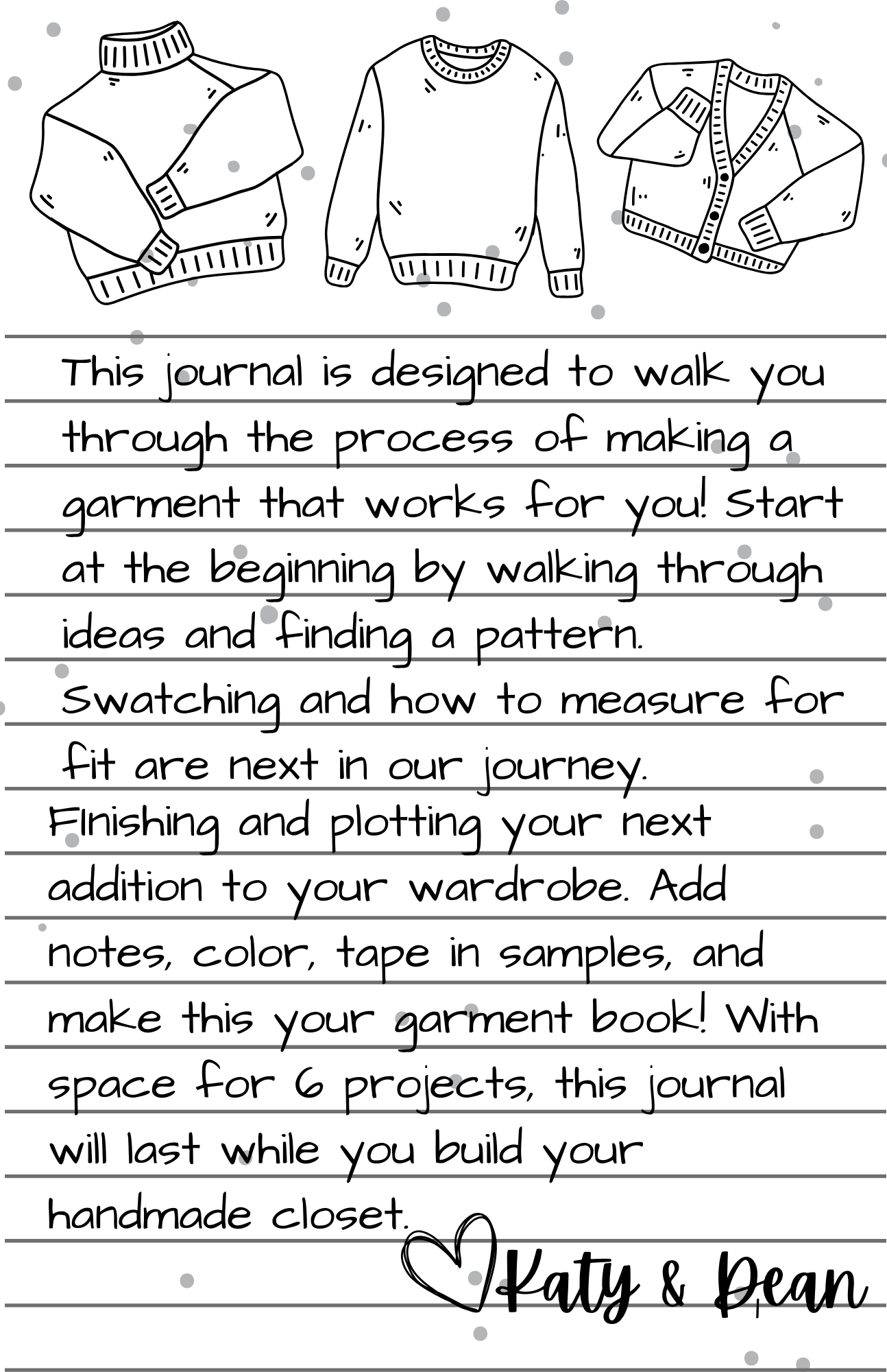 Sweater Explorations Journal