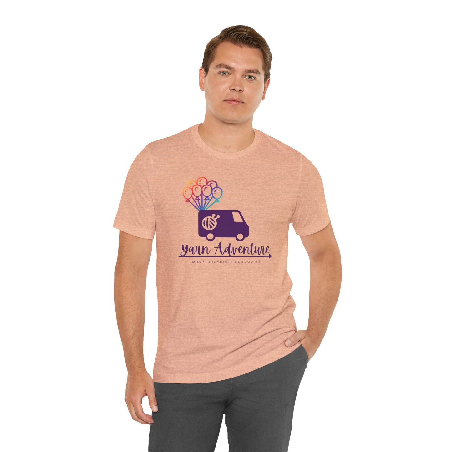 Unisex Tee - Yarn Adventure Logo featuring Evie