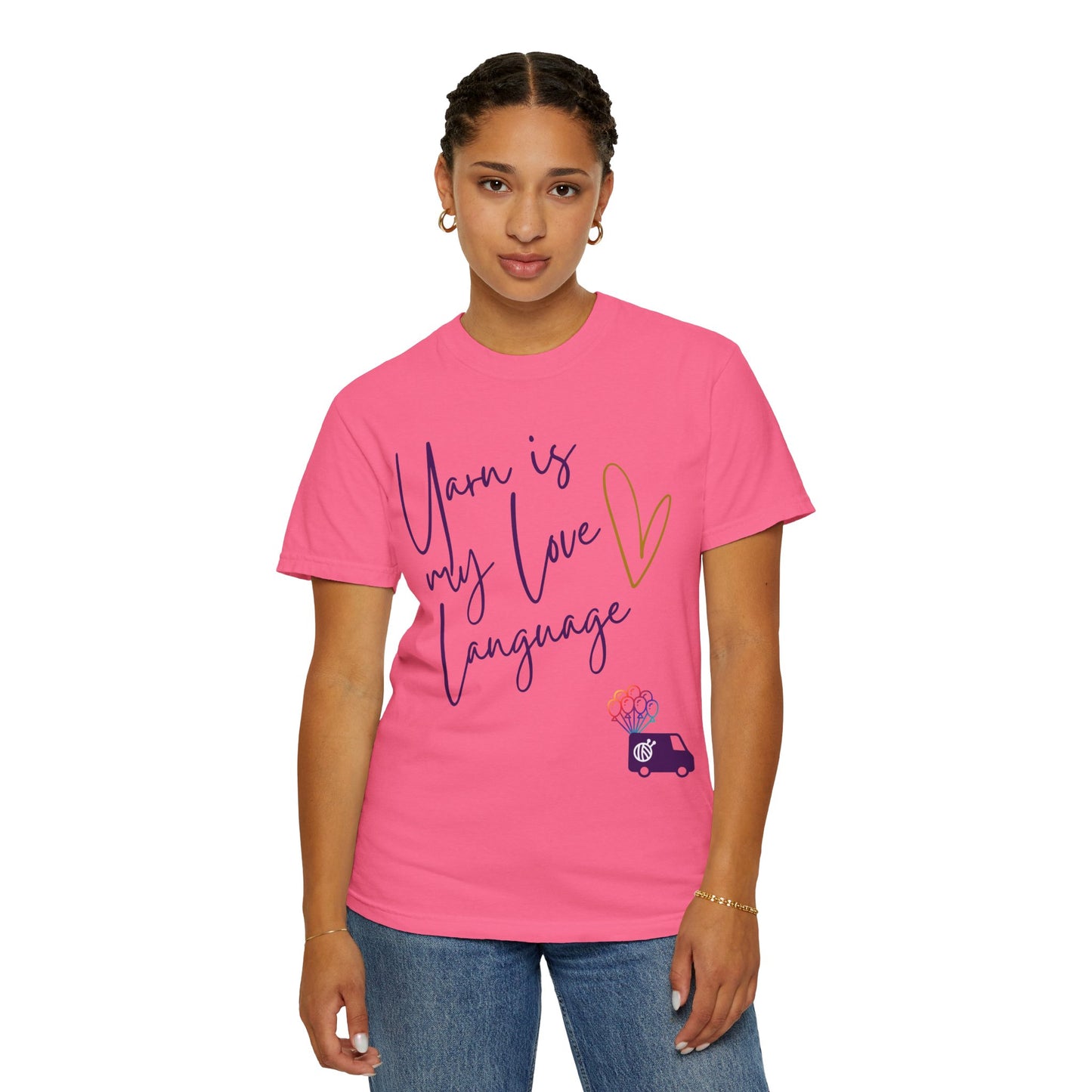 Yarn is My Love Language Unisex Garment-Dyed T-shirt