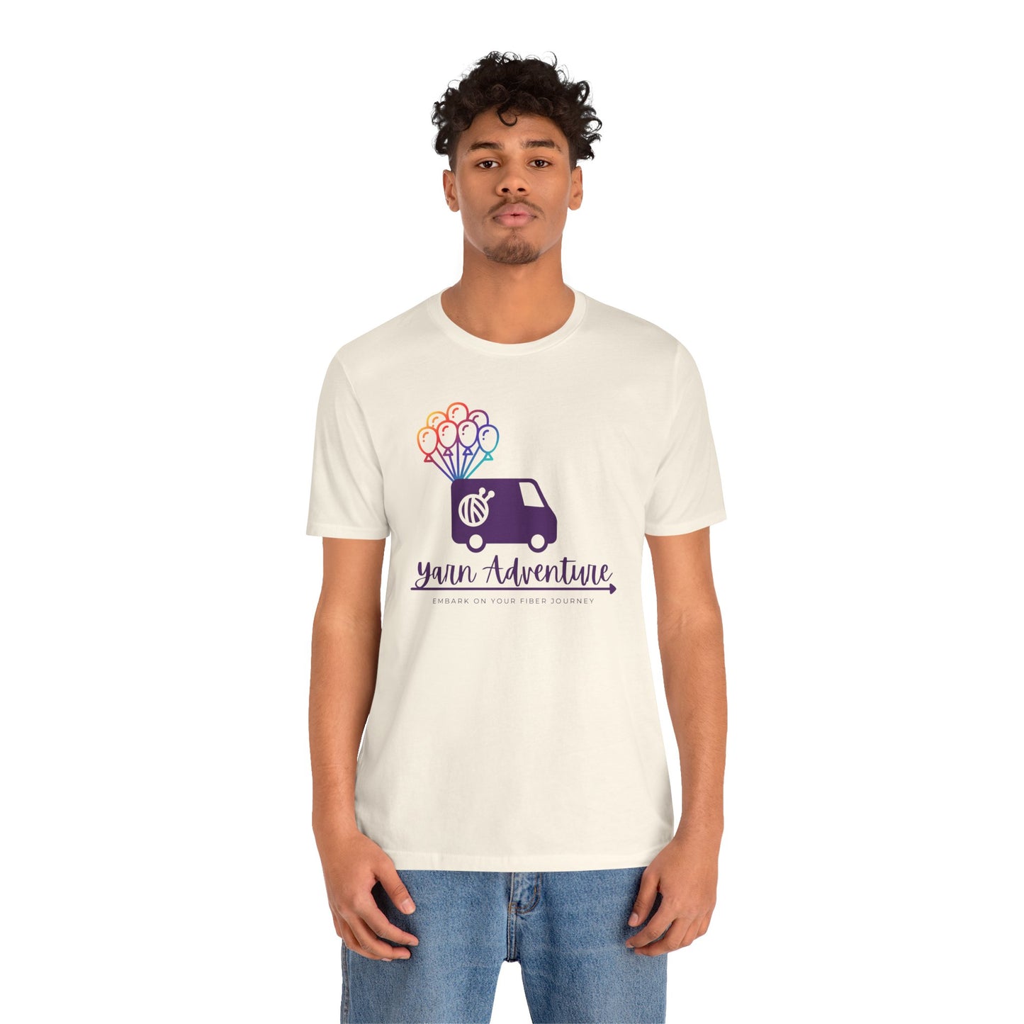 Unisex Tee - Yarn Adventure Logo featuring Evie