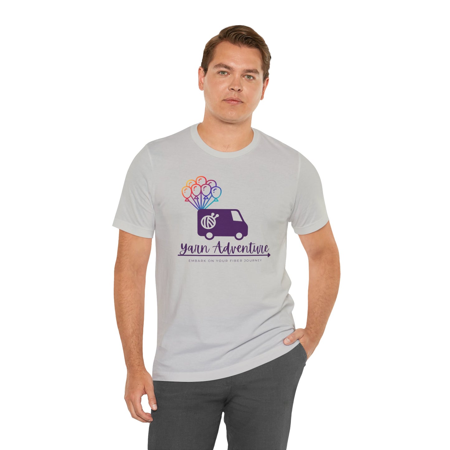 Unisex Tee - Yarn Adventure Logo featuring Evie