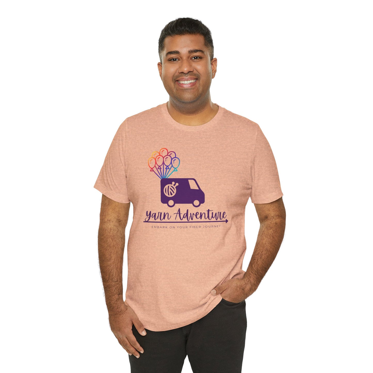 Unisex Tee - Yarn Adventure Logo featuring Evie