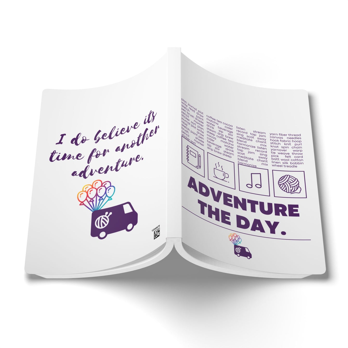 Adventure Softcover Journal with Inside Prints - Perfect for Dreamers and Planners