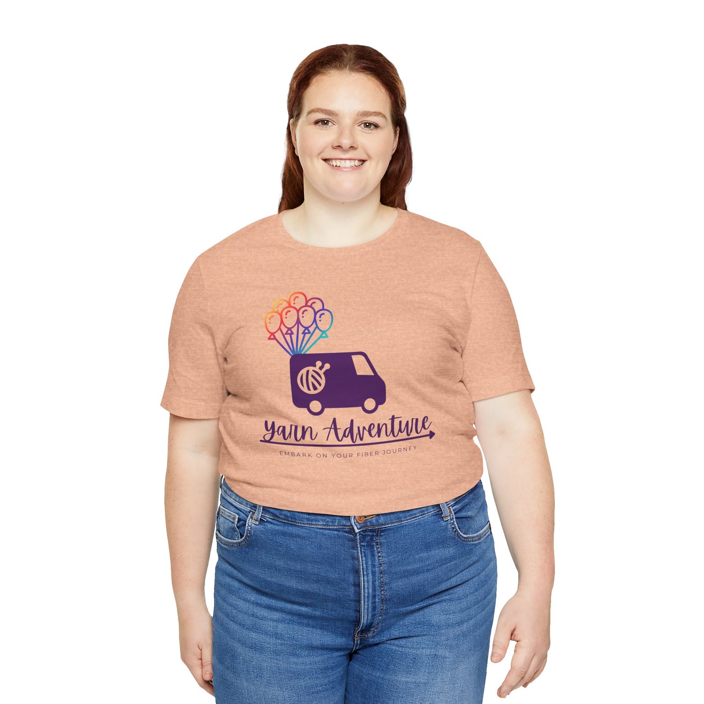 Unisex Tee - Yarn Adventure Logo featuring Evie