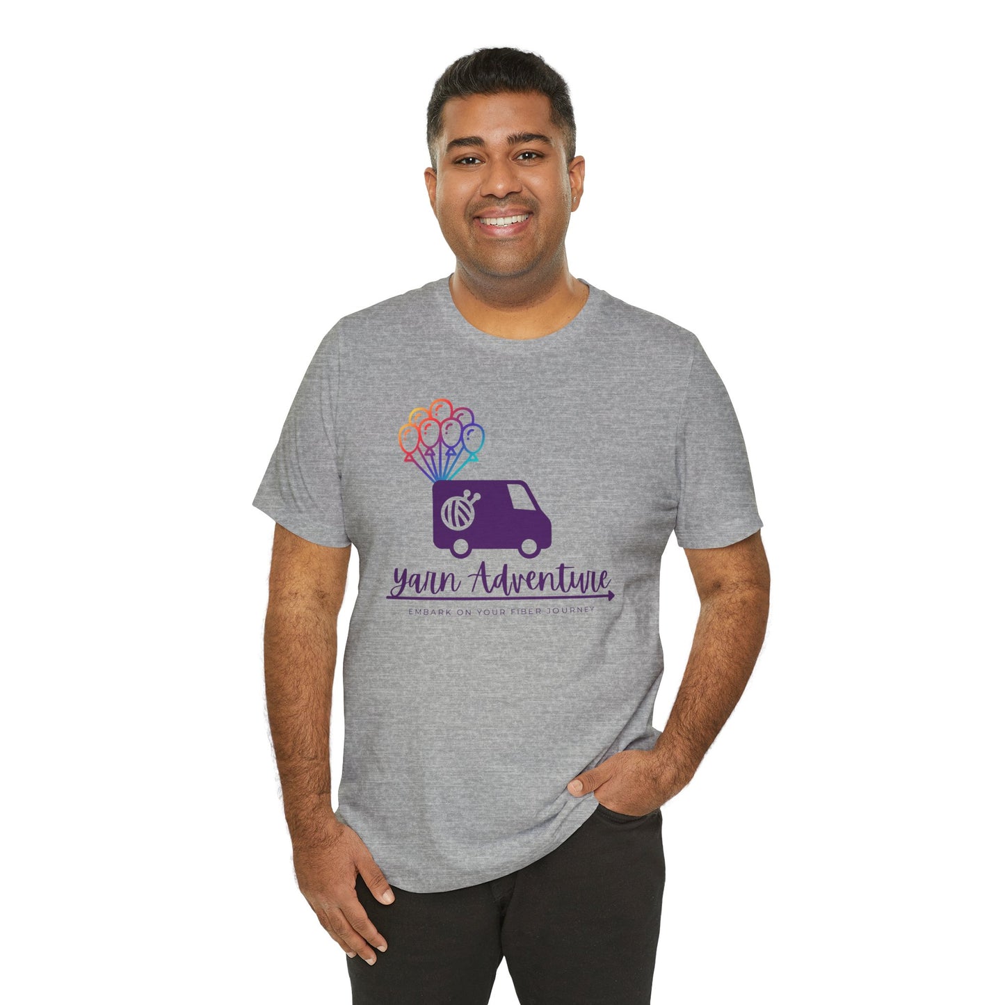 Unisex Tee - Yarn Adventure Logo featuring Evie
