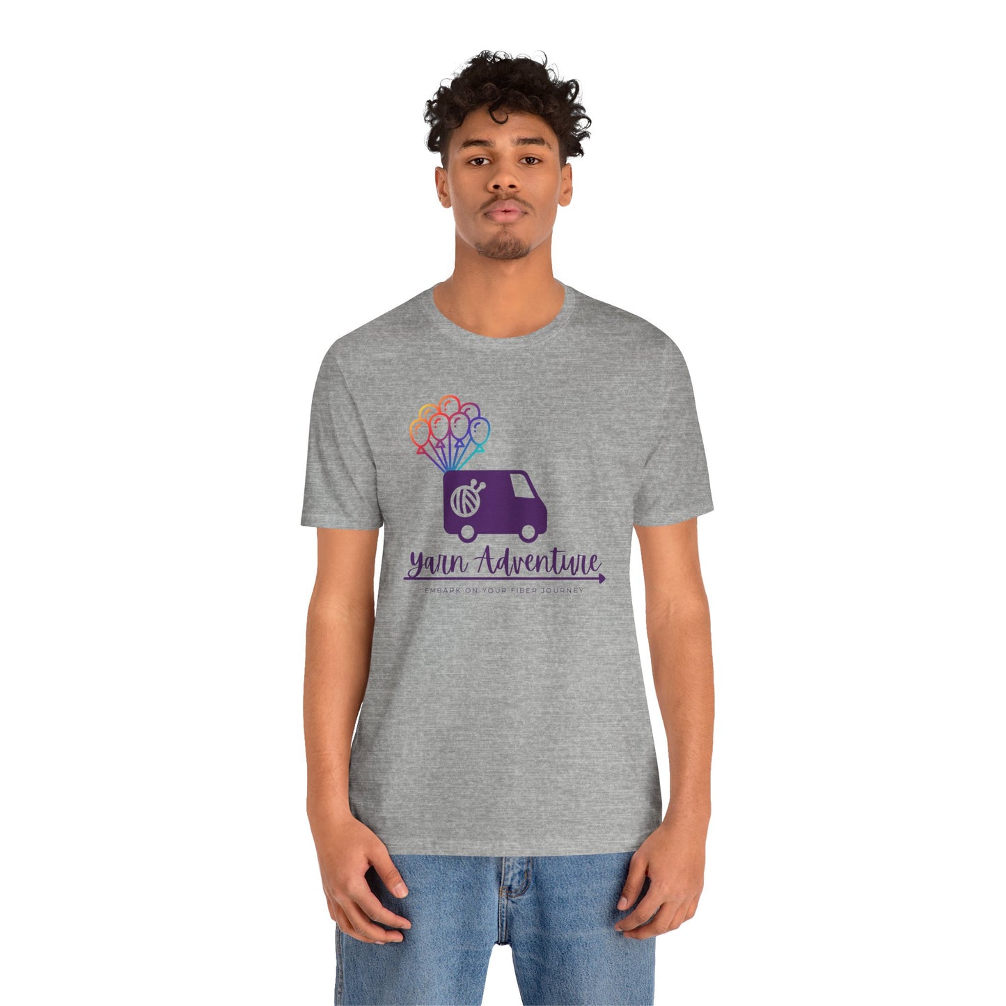 Unisex Tee - Yarn Adventure Logo featuring Evie