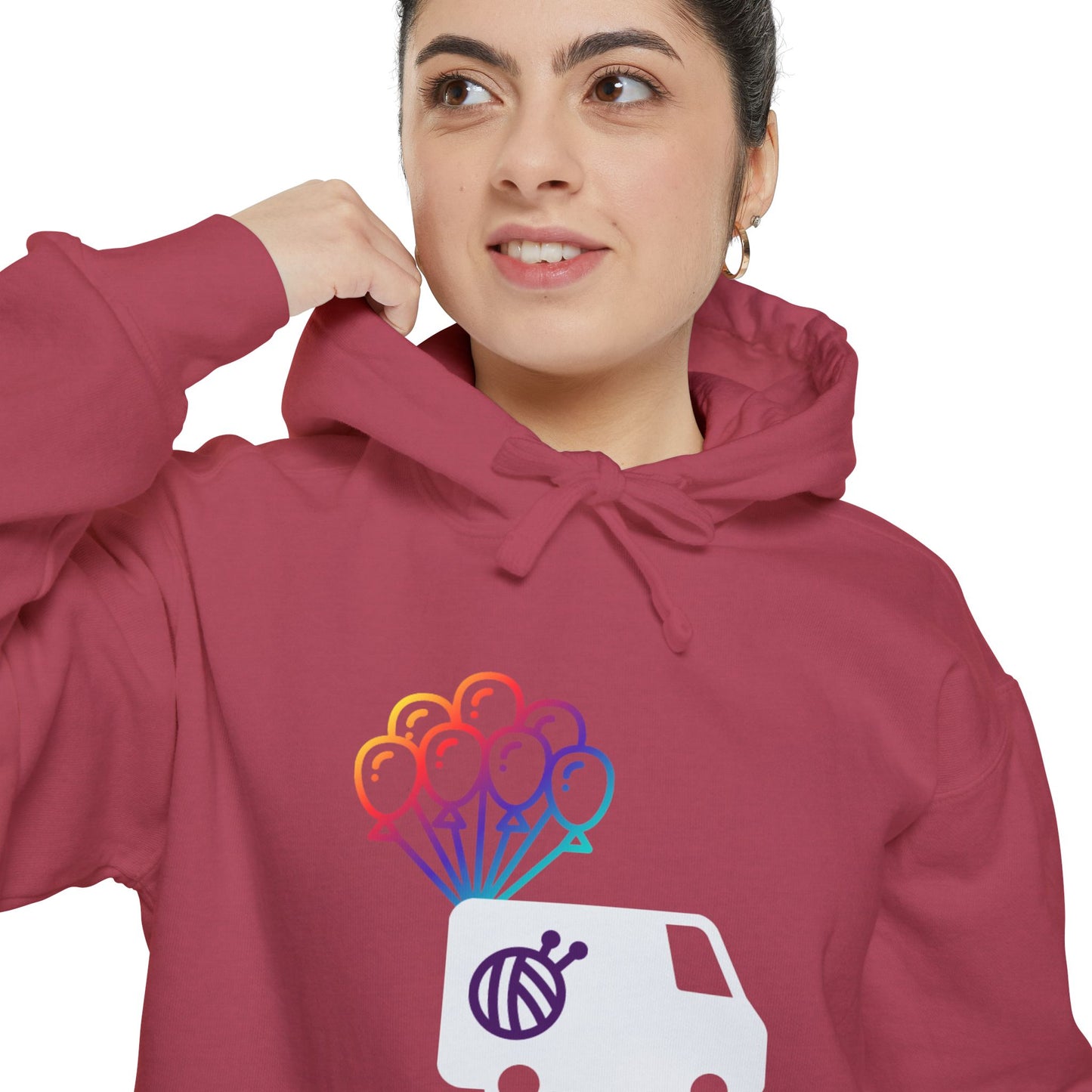 Yarn Adventure Evie Logo Unisex Garment-Dyed Hoodie