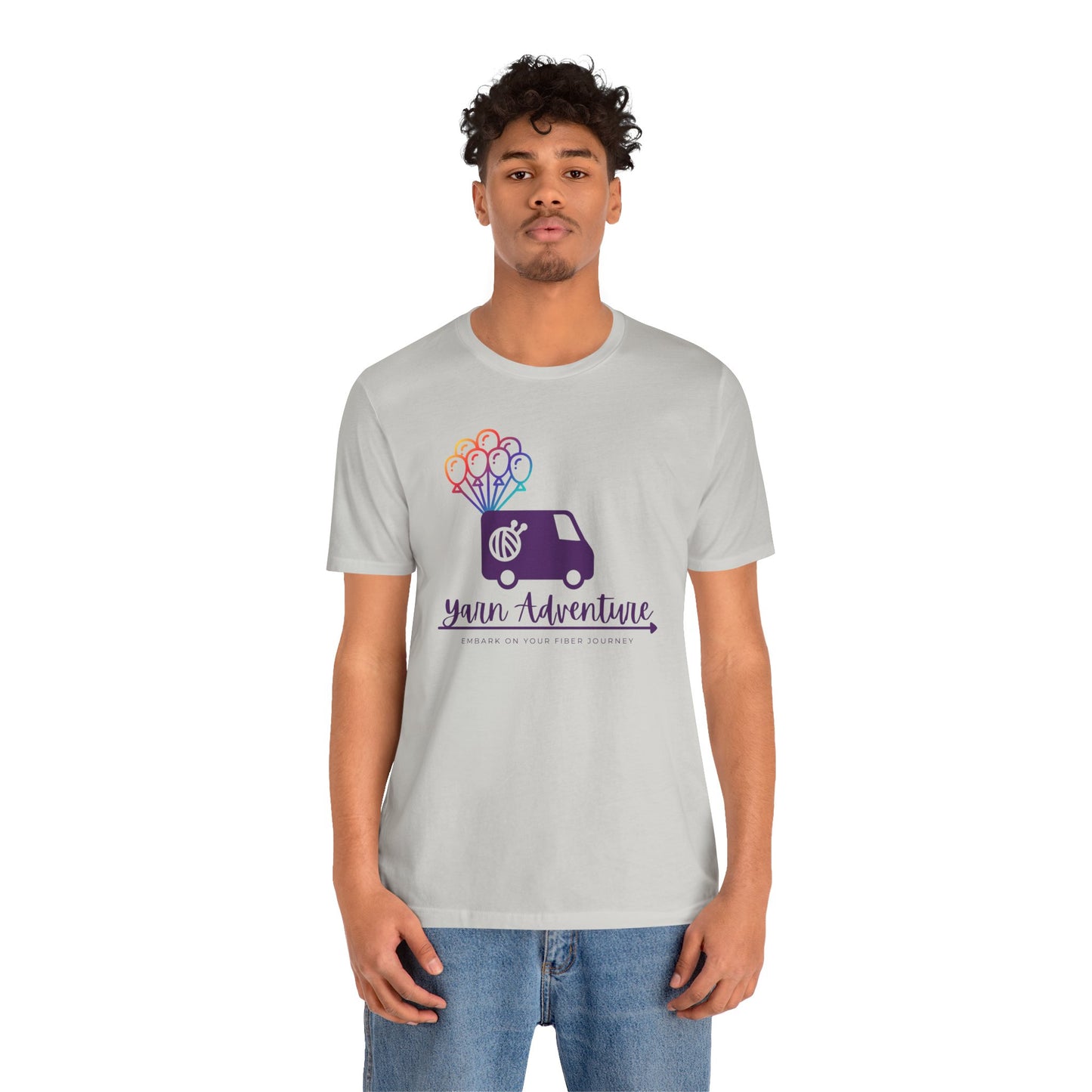 Unisex Tee - Yarn Adventure Logo featuring Evie