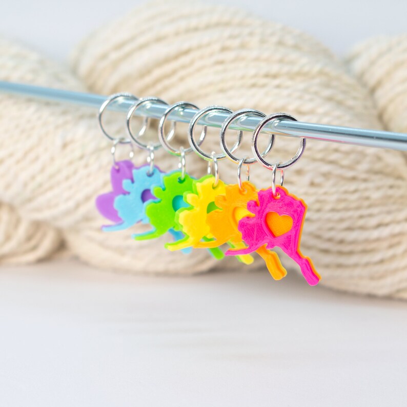 50 States Stitch Markers