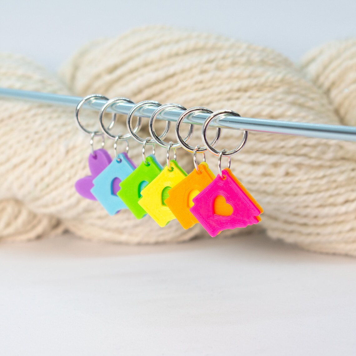 50 States Stitch Markers