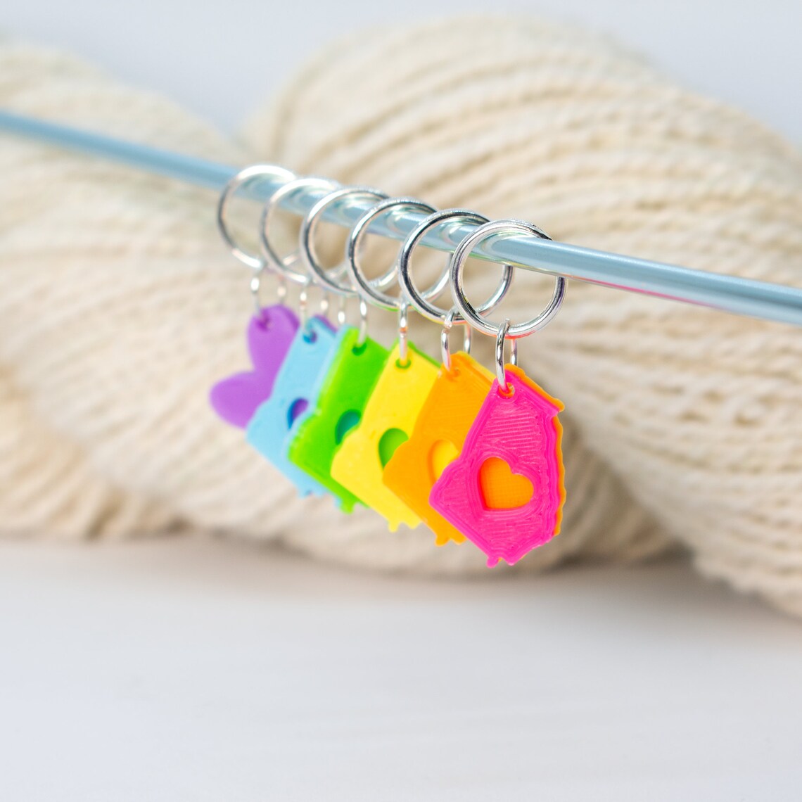 50 States Stitch Markers