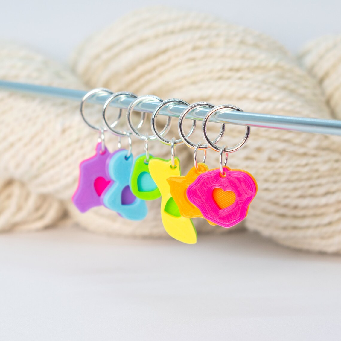 50 States Stitch Markers