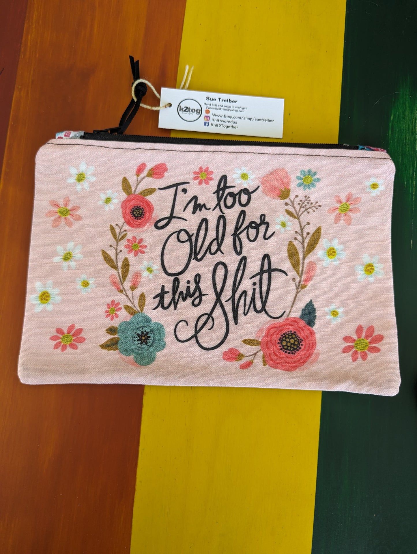 Small Sweary Zip Pouches