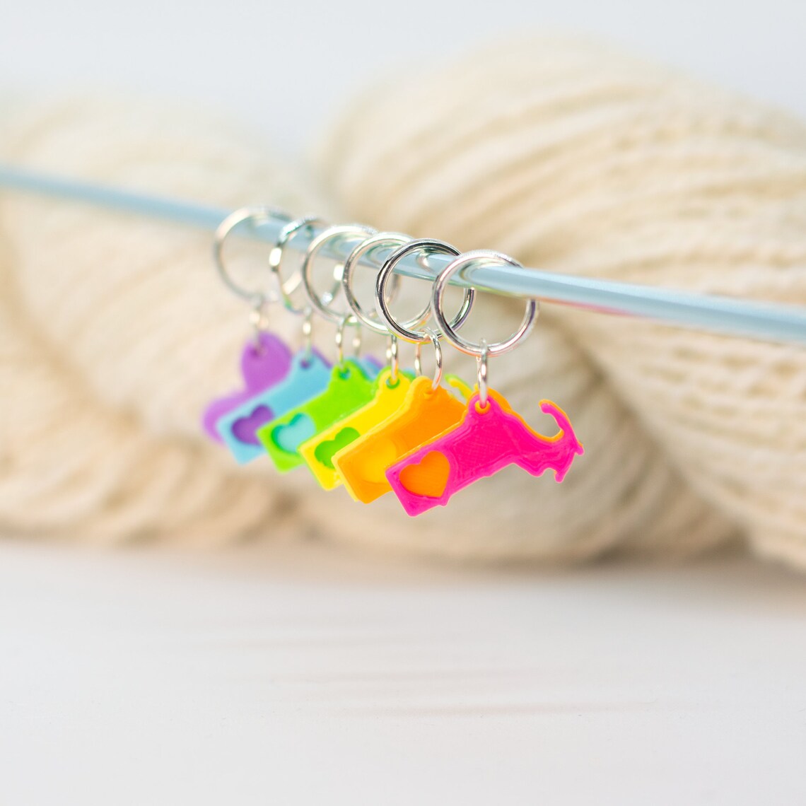 50 States Stitch Markers