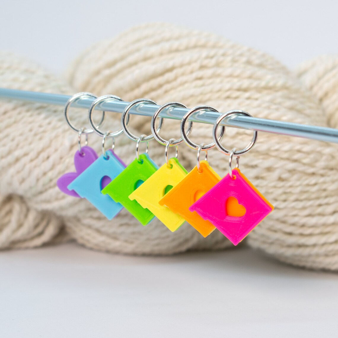 50 States Stitch Markers