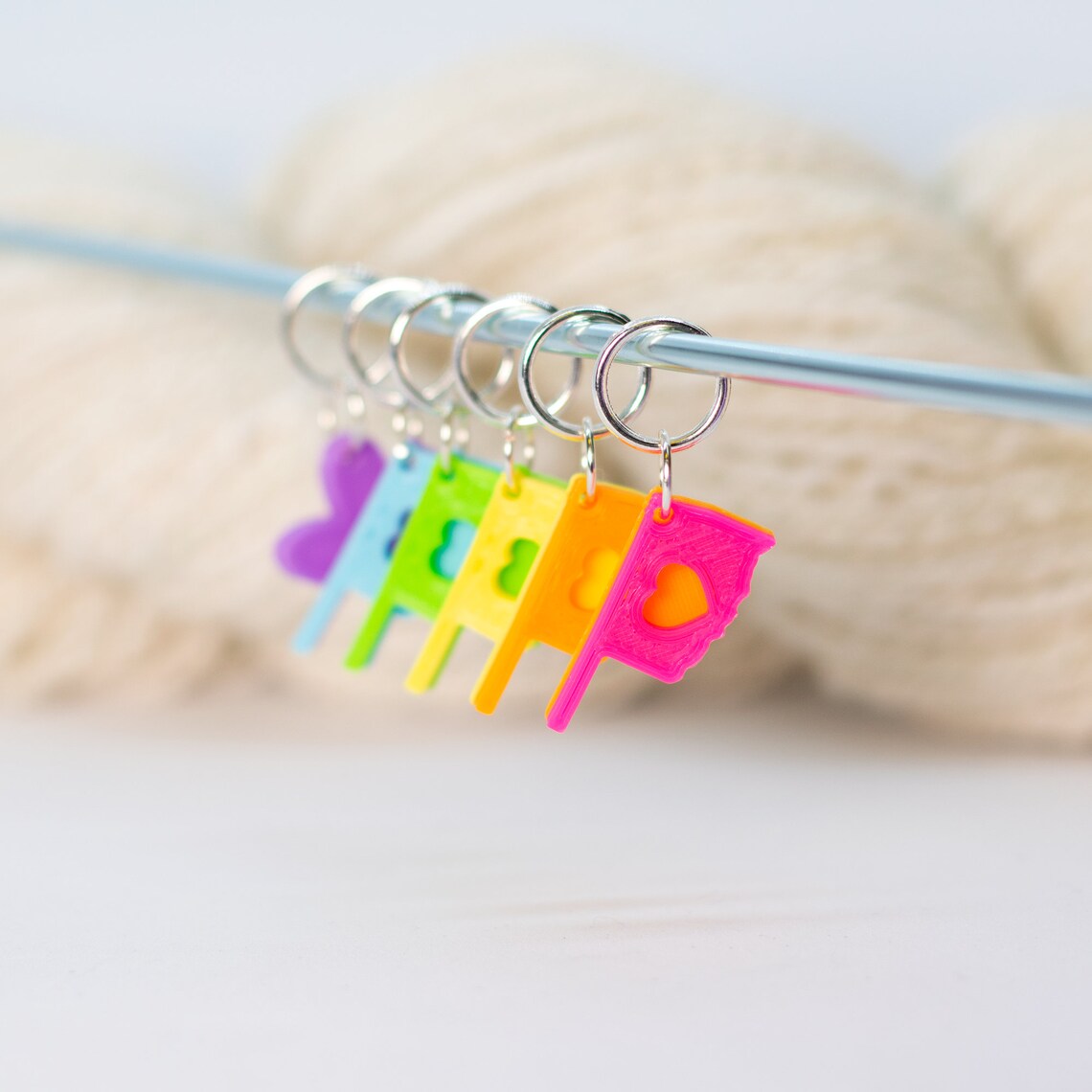 50 States Stitch Markers