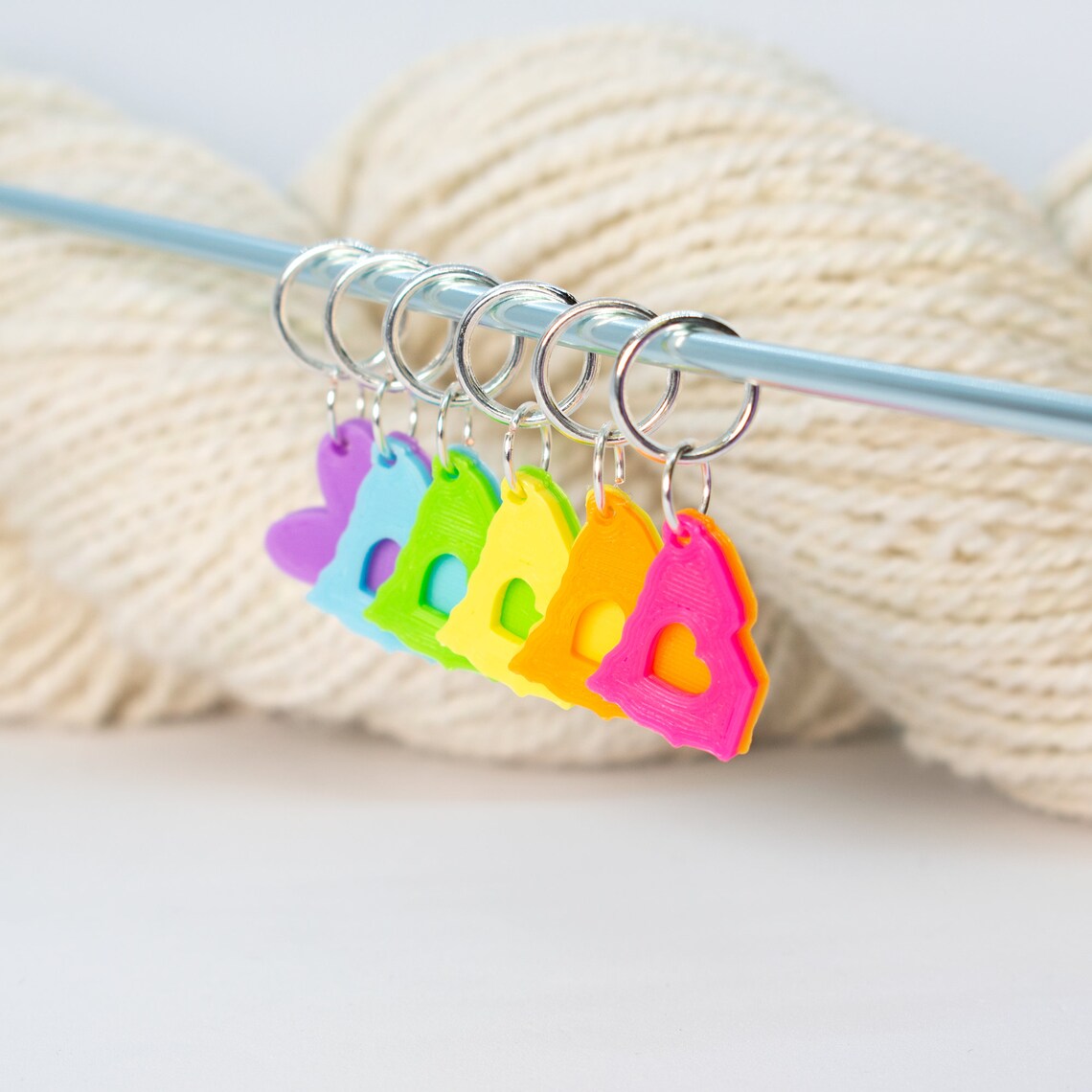50 States Stitch Markers