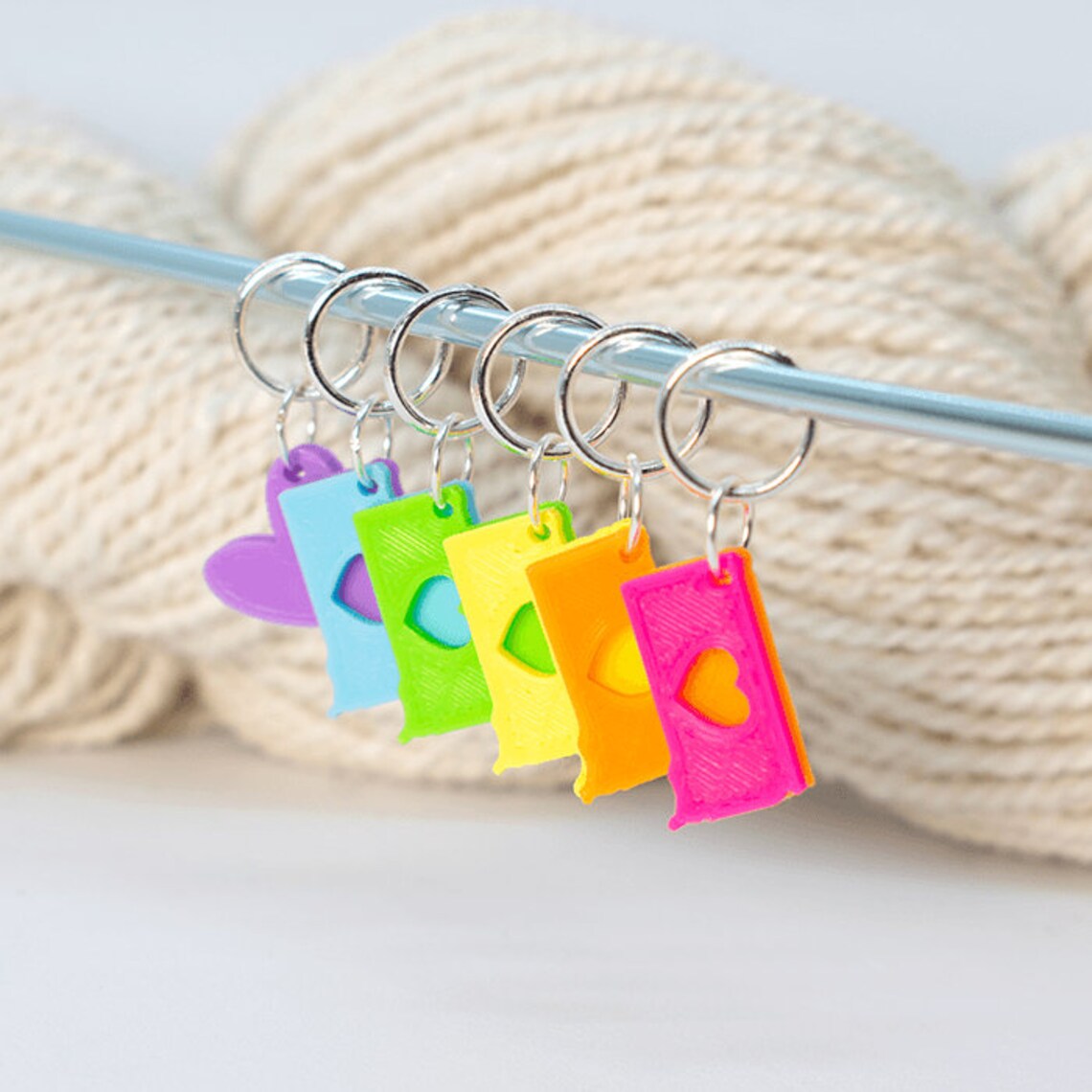 50 States Stitch Markers
