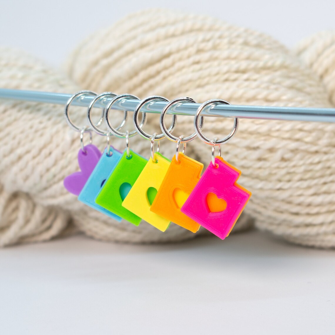 50 States Stitch Markers