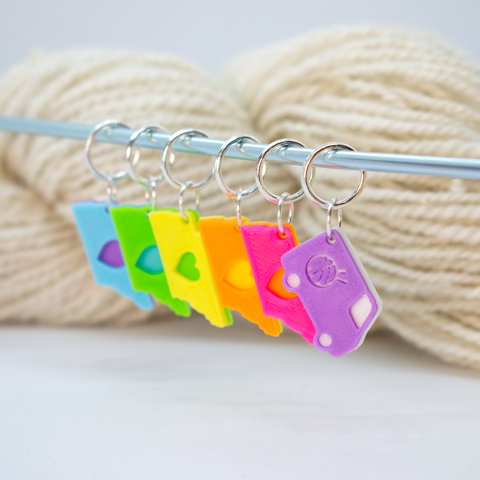 50 States Stitch Markers