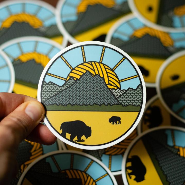 Knitional Park Stickers