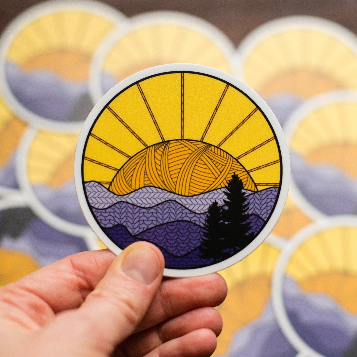 Knitional Park Stickers