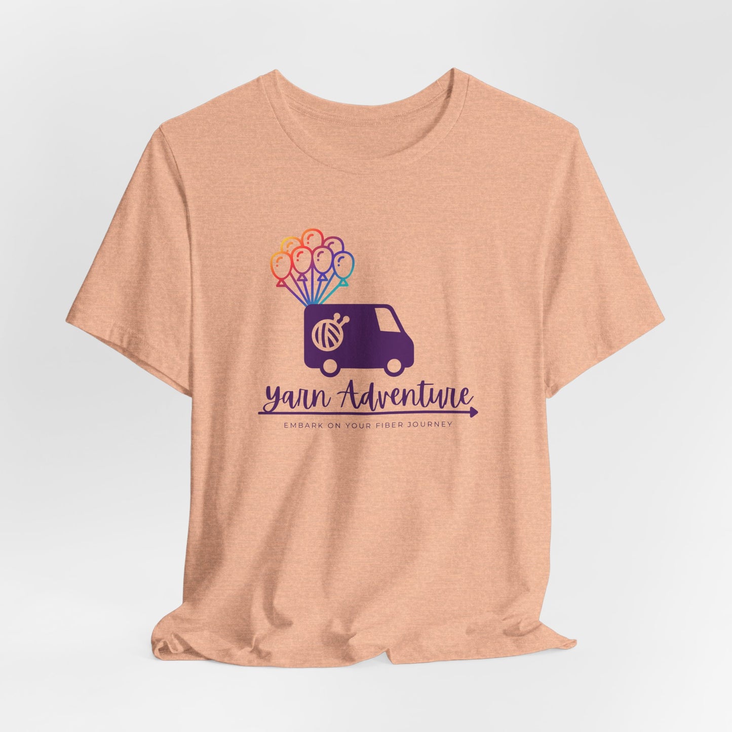 Unisex Tee - Yarn Adventure Logo featuring Evie