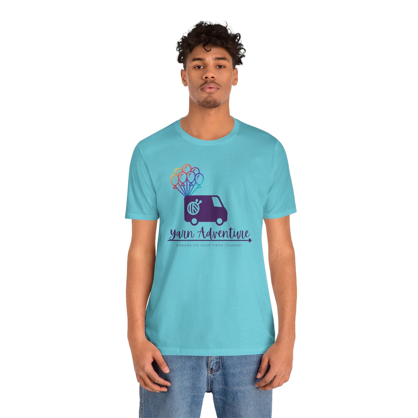 Unisex Tee - Yarn Adventure Logo featuring Evie
