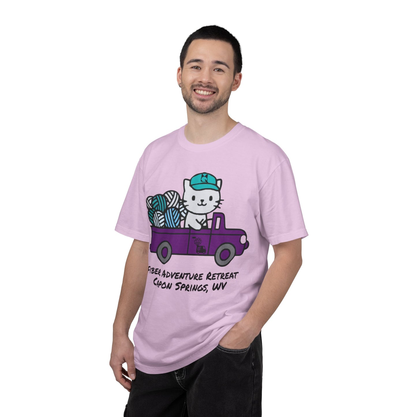 Fiber Adventure Retreat 2026 — Garment-Dyed T-Shirt (Capon Springs, WV)