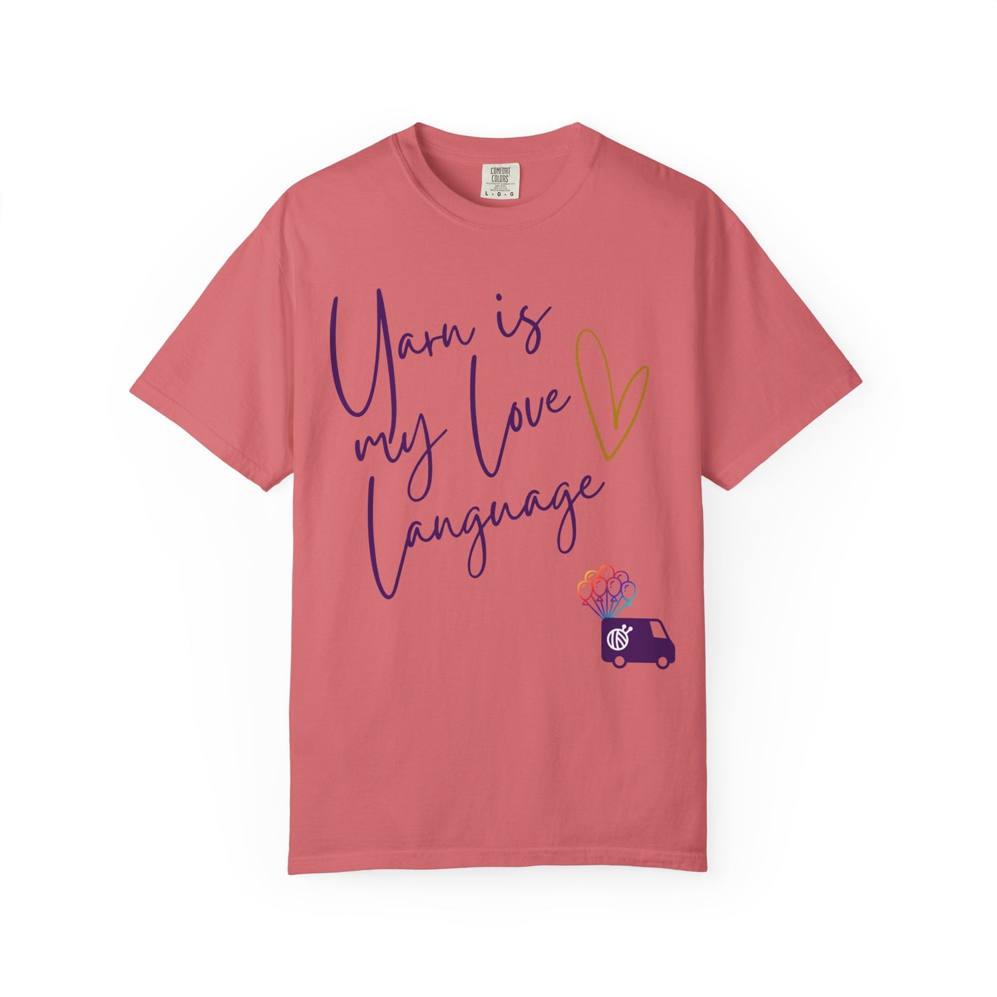 Yarn is My Love Language Unisex Garment-Dyed T-shirt