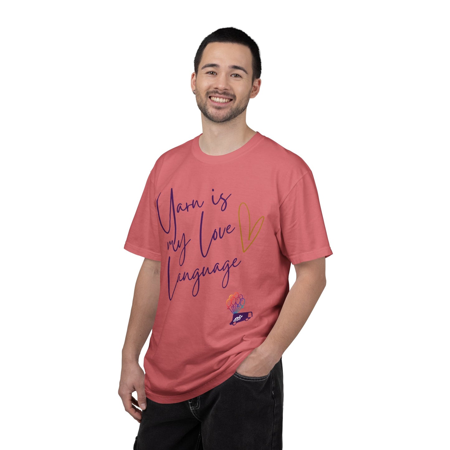 Yarn is My Love Language Unisex Garment-Dyed T-shirt