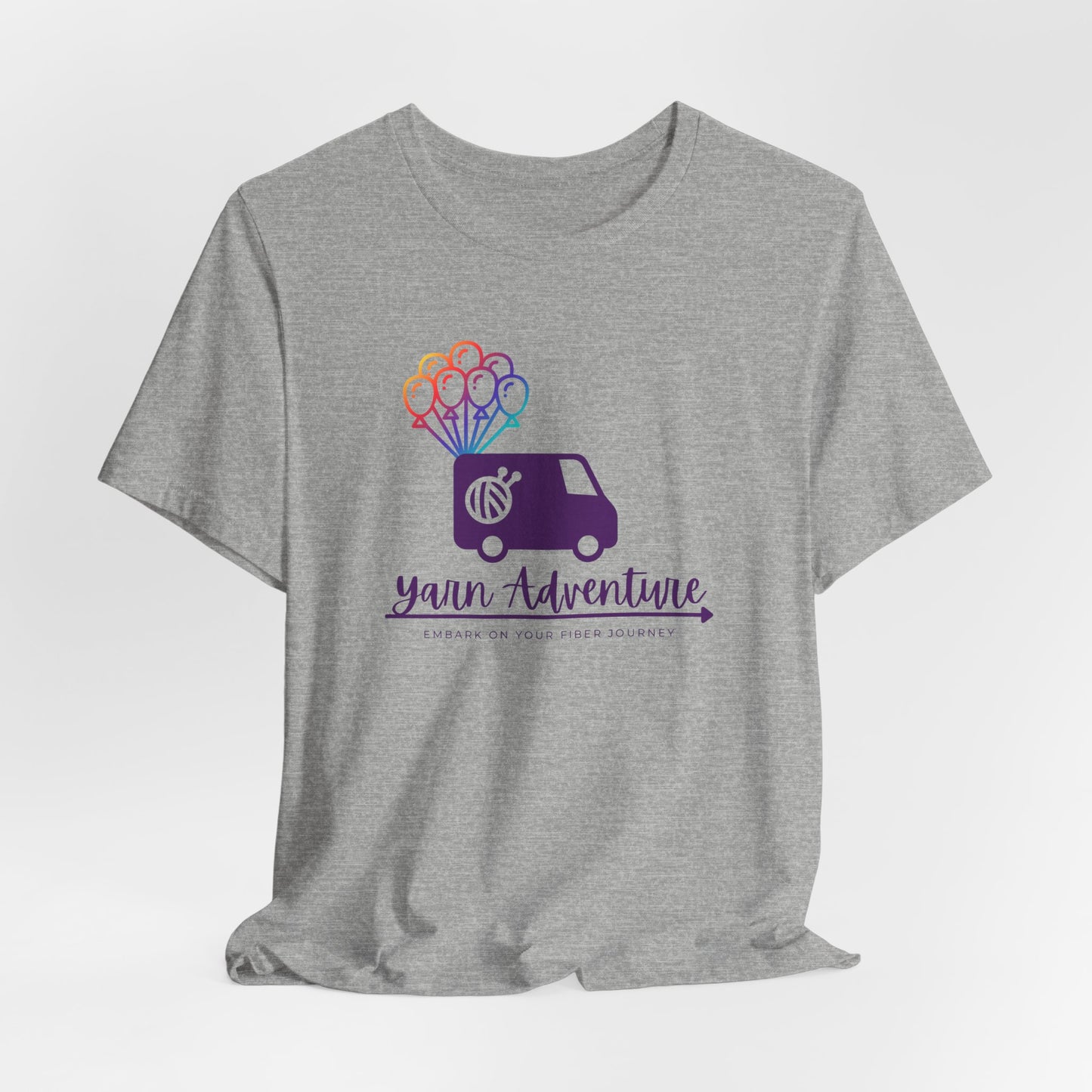 Unisex Tee - Yarn Adventure Logo featuring Evie