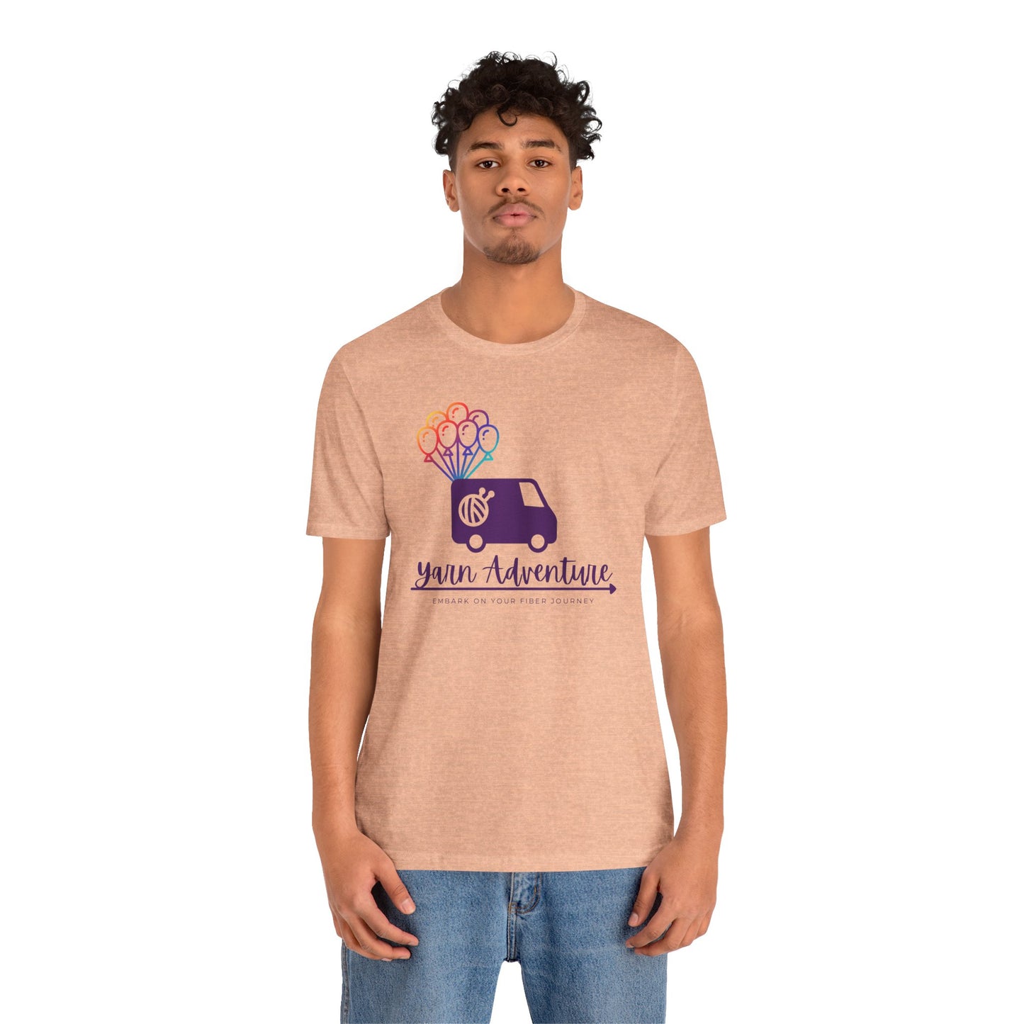 Unisex Tee - Yarn Adventure Logo featuring Evie