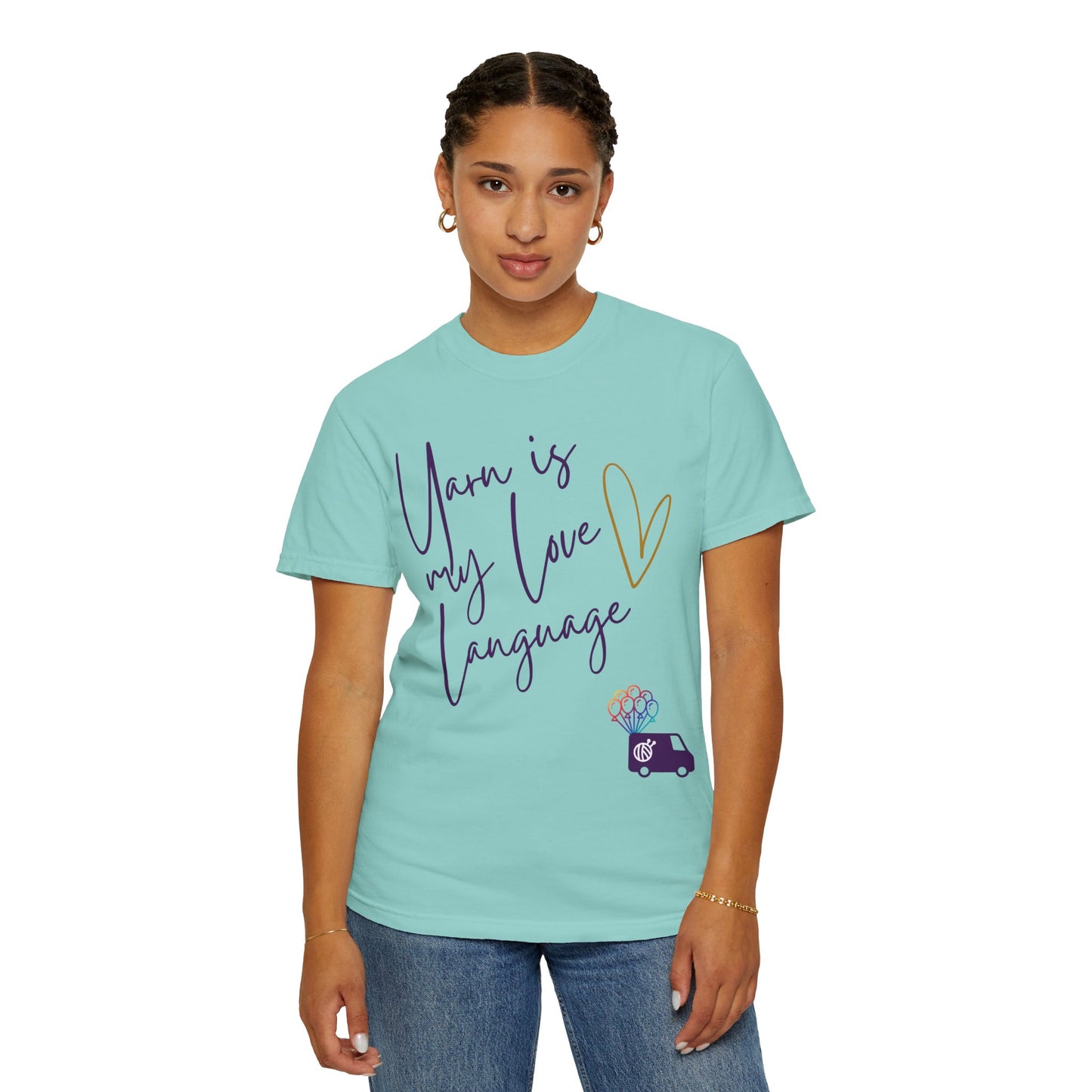 Yarn is My Love Language Unisex Garment-Dyed T-shirt