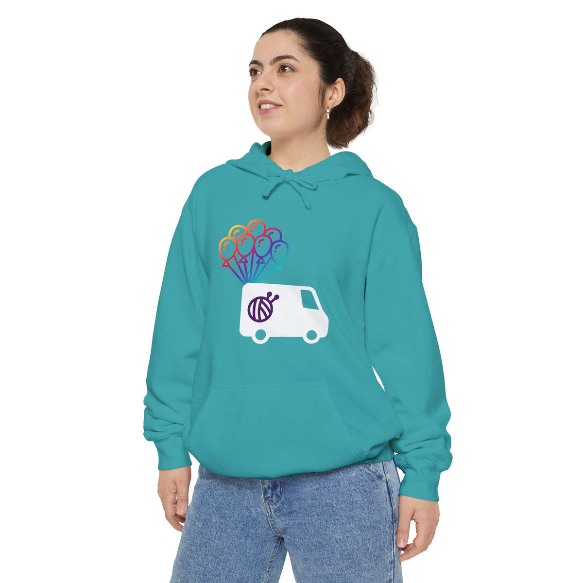 Yarn Adventure Evie Logo Unisex Garment-Dyed Hoodie