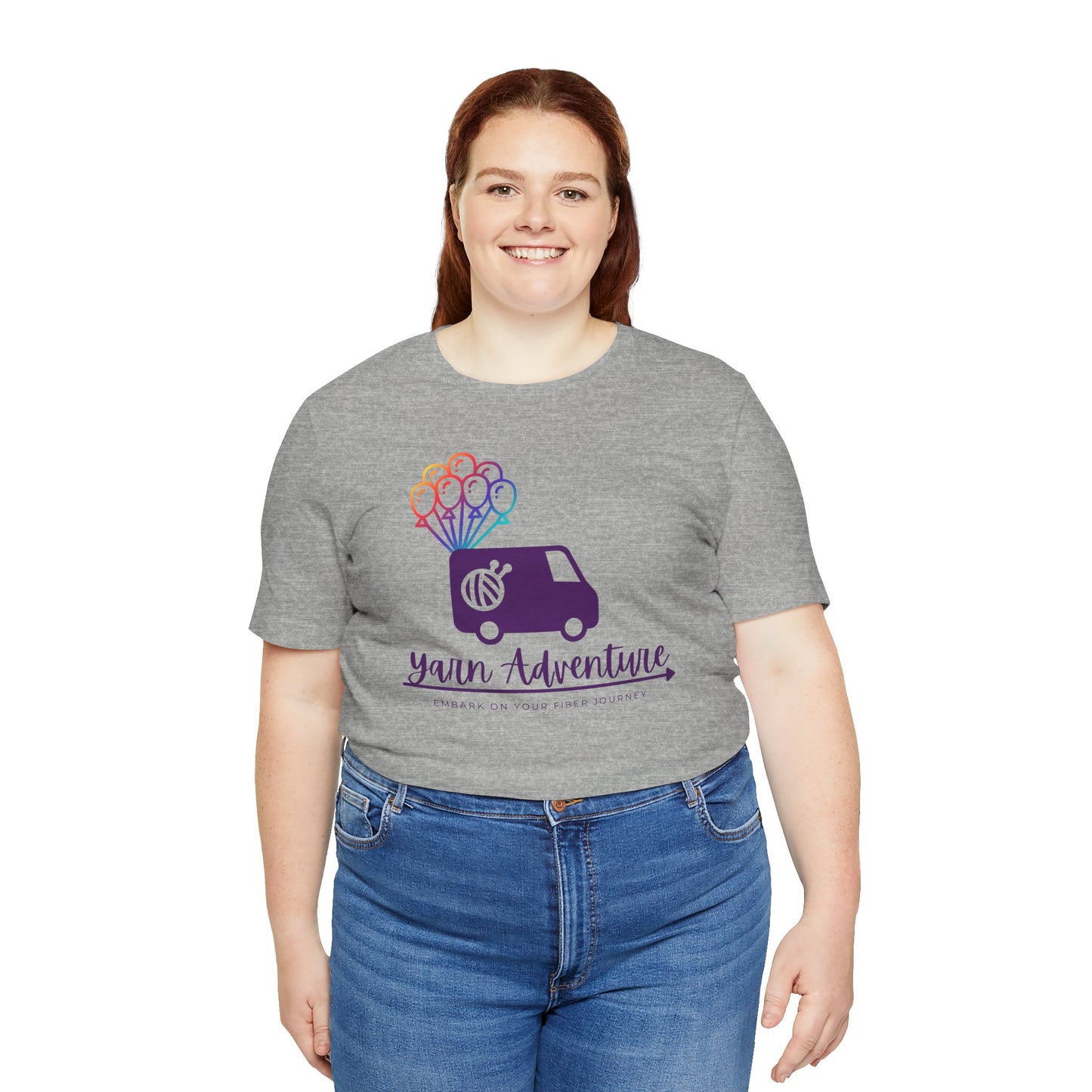 Unisex Tee - Yarn Adventure Logo featuring Evie