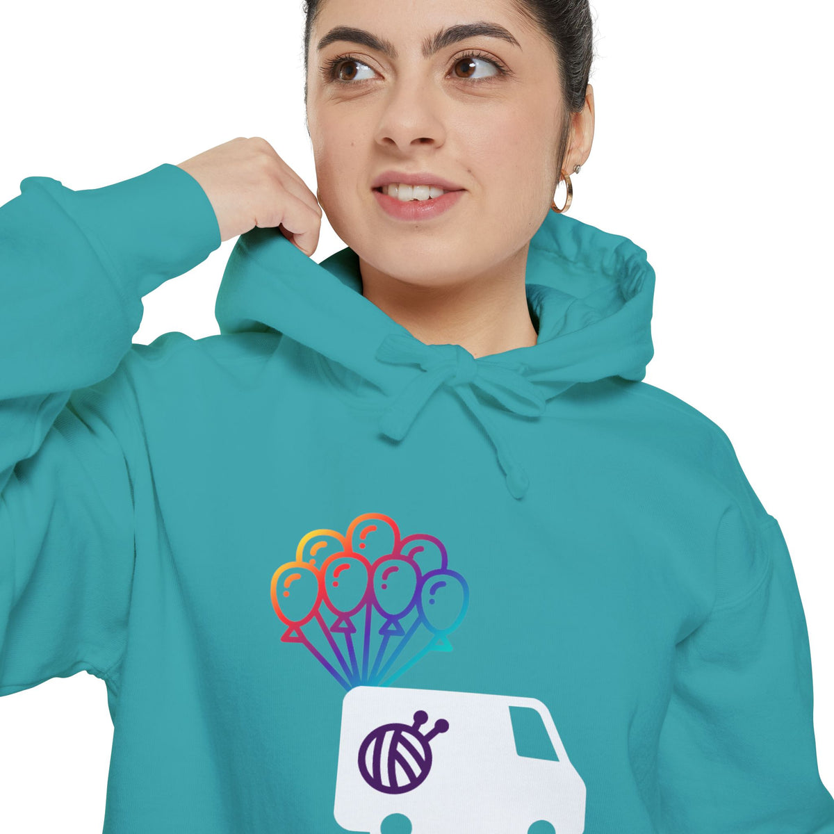 Yarn Adventure Evie Logo Unisex Garment-Dyed Hoodie