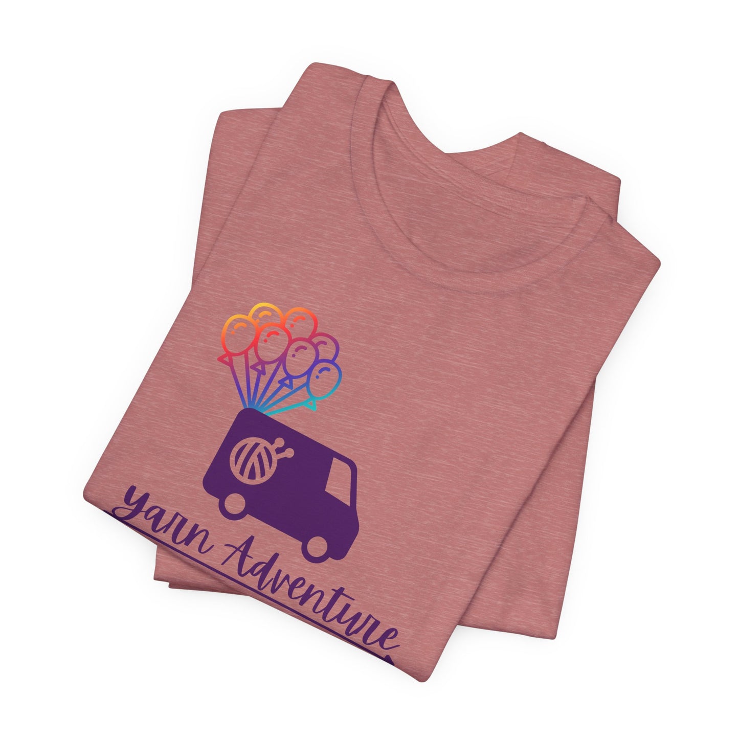 Unisex Tee - Yarn Adventure Logo featuring Evie