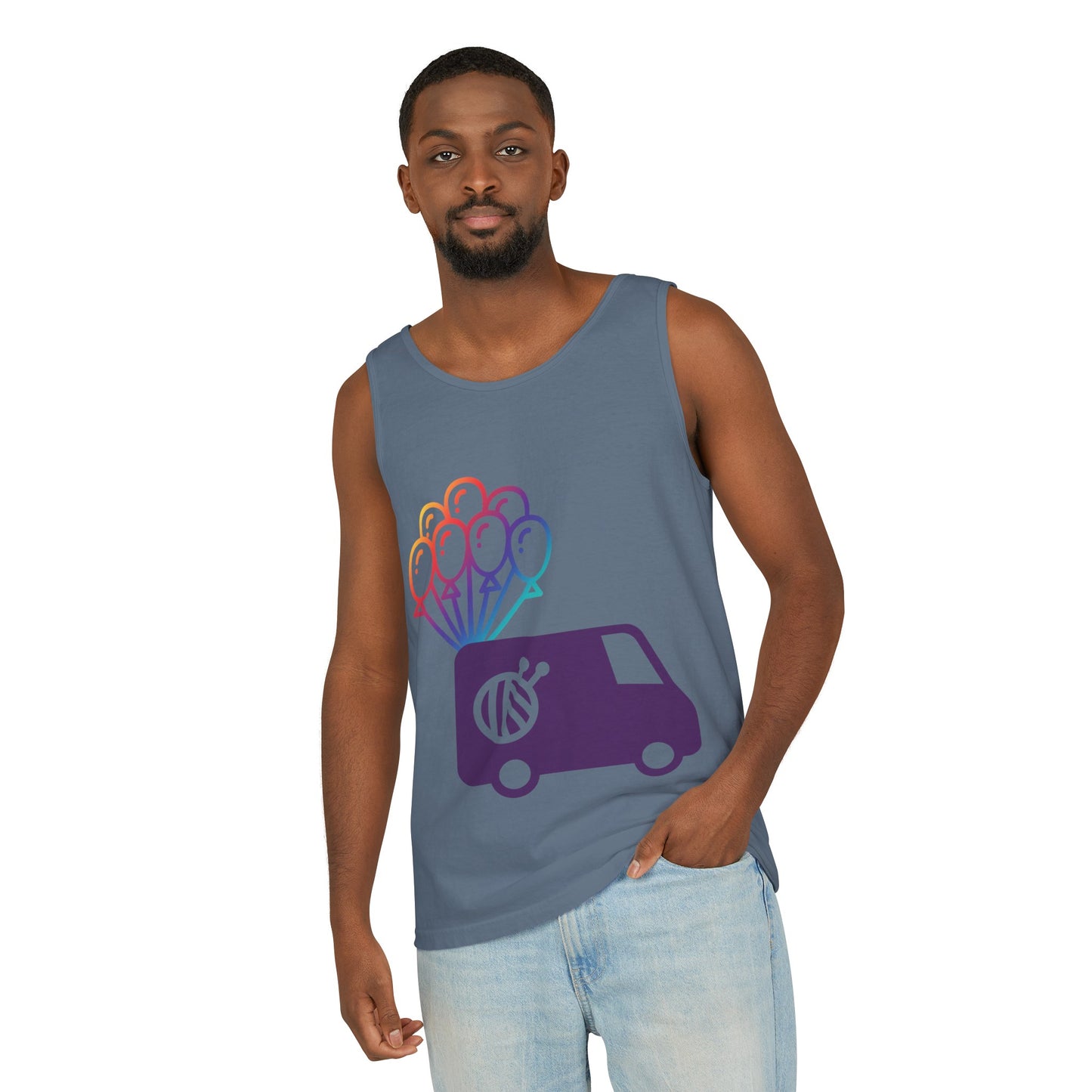 Evie Logo Tank Unisex Garment-Dyed Tank Top