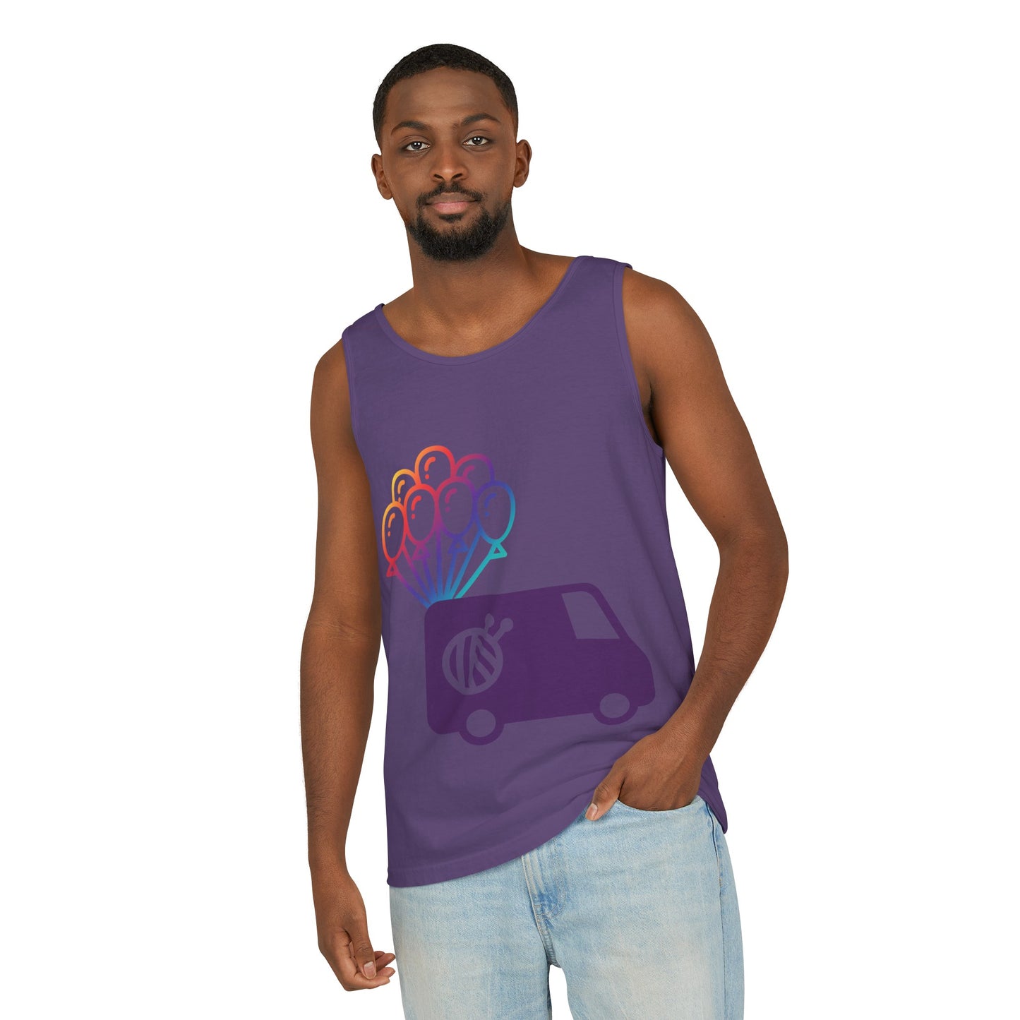 Evie Logo Tank Unisex Garment-Dyed Tank Top