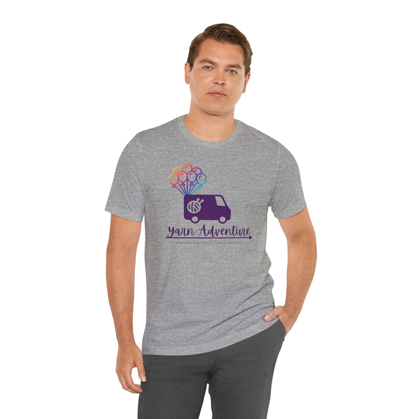 Unisex Tee - Yarn Adventure Logo featuring Evie