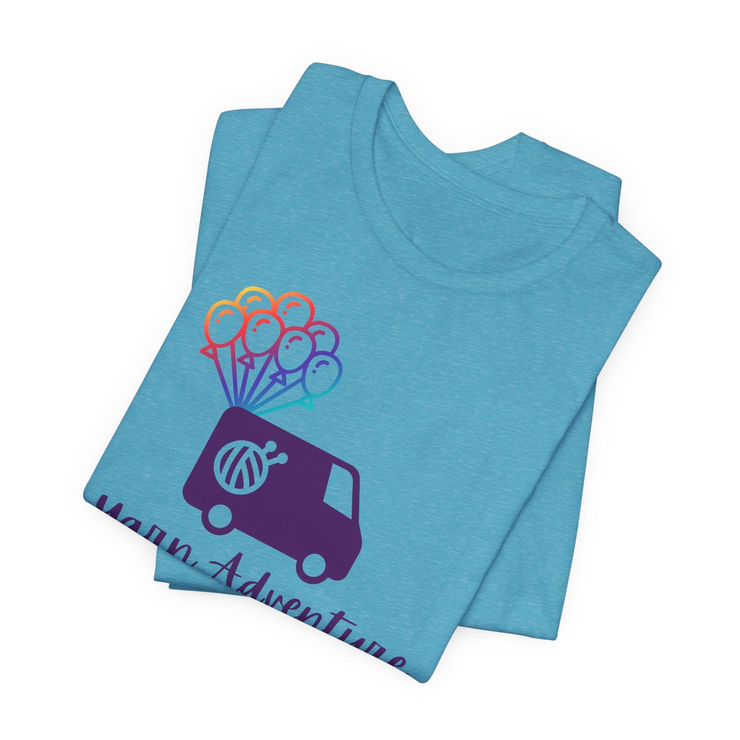 Unisex Tee - Yarn Adventure Logo featuring Evie