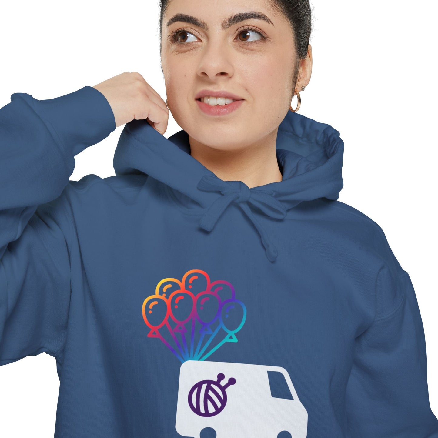 Yarn Adventure Evie Logo Unisex Garment-Dyed Hoodie