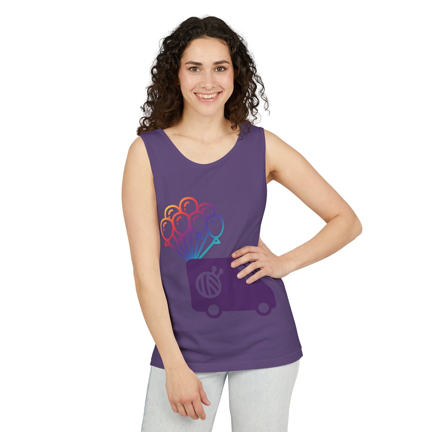 Evie Logo Tank Unisex Garment-Dyed Tank Top