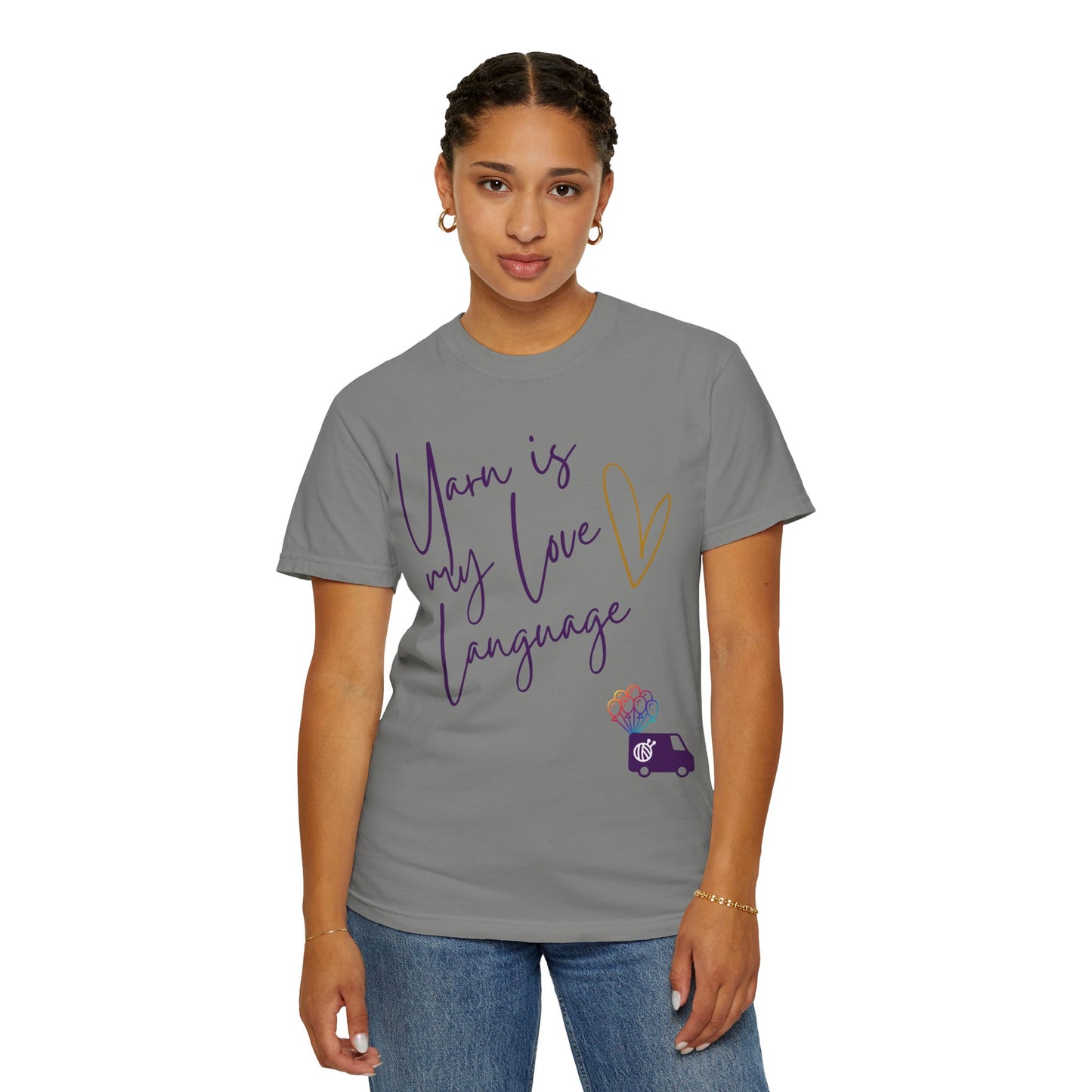 Yarn is My Love Language Unisex Garment-Dyed T-shirt