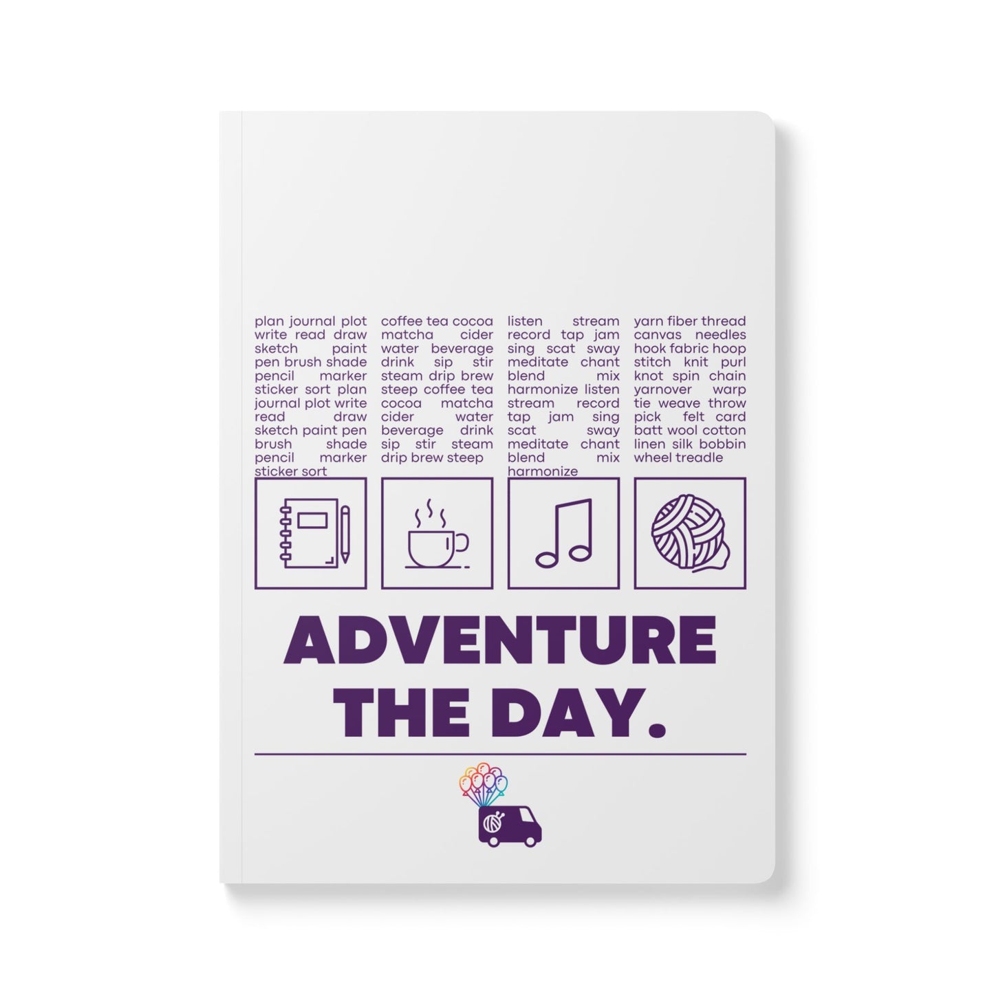 Adventure Softcover Journal with Inside Prints - Perfect for Dreamers and Planners