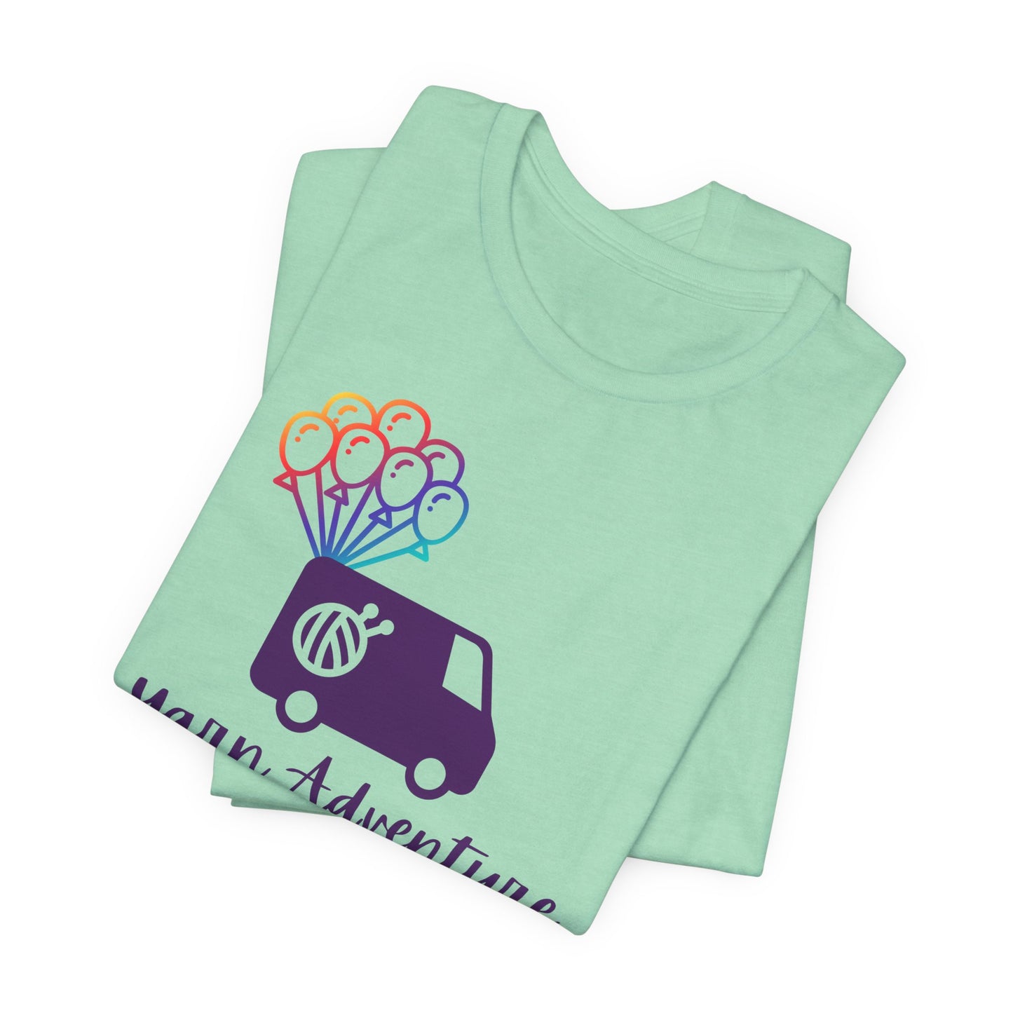 Unisex Tee - Yarn Adventure Logo featuring Evie