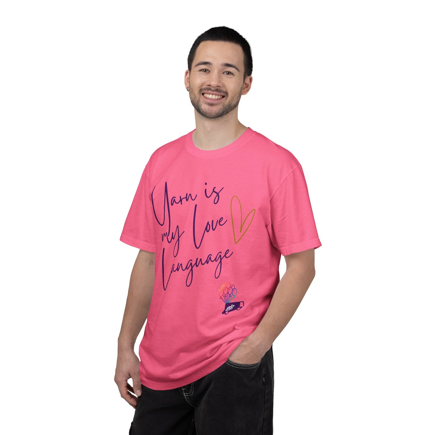Yarn is My Love Language Unisex Garment-Dyed T-shirt