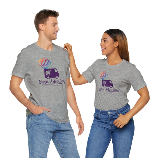 Unisex Tee - Yarn Adventure Logo featuring Evie
