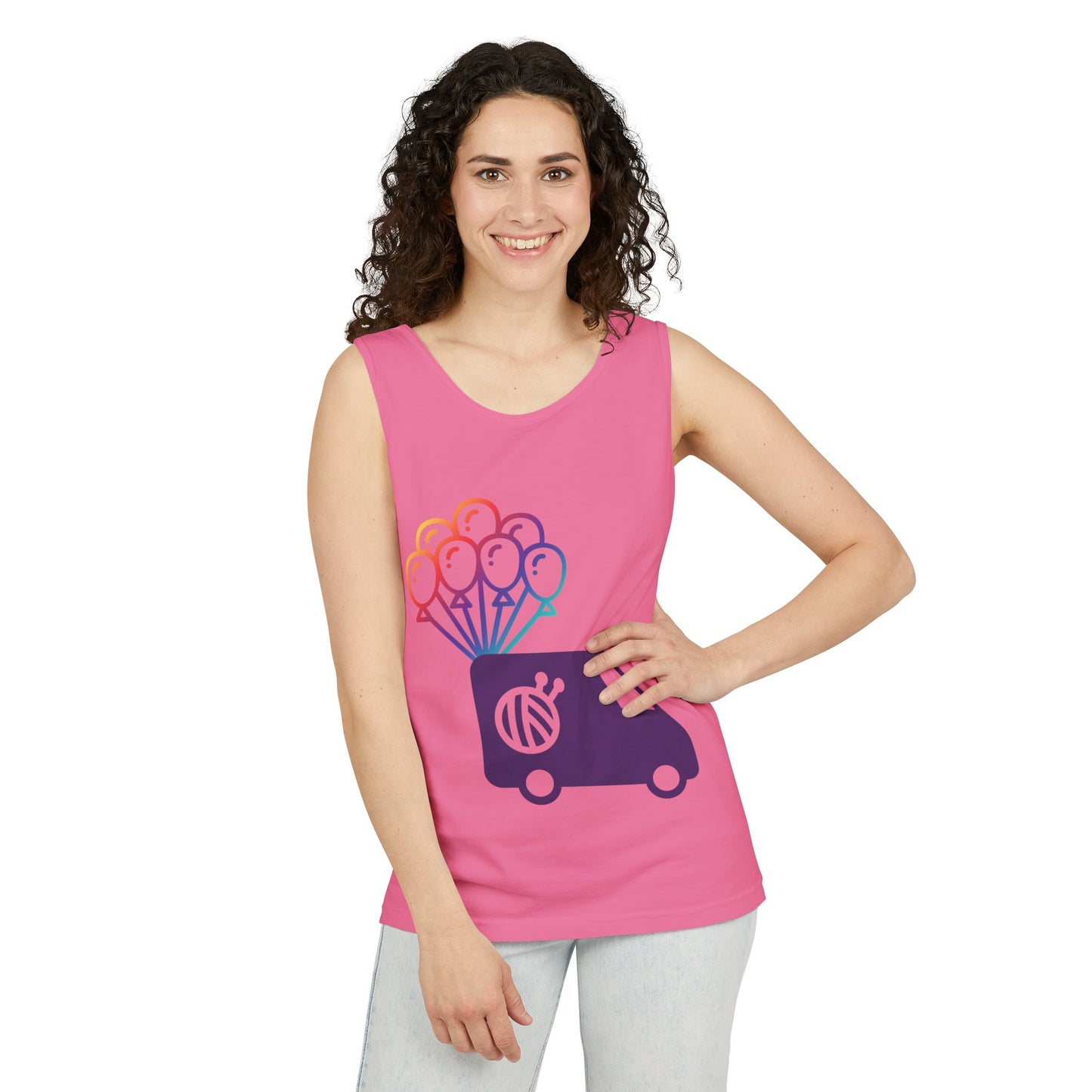 Evie Logo Tank Unisex Garment-Dyed Tank Top